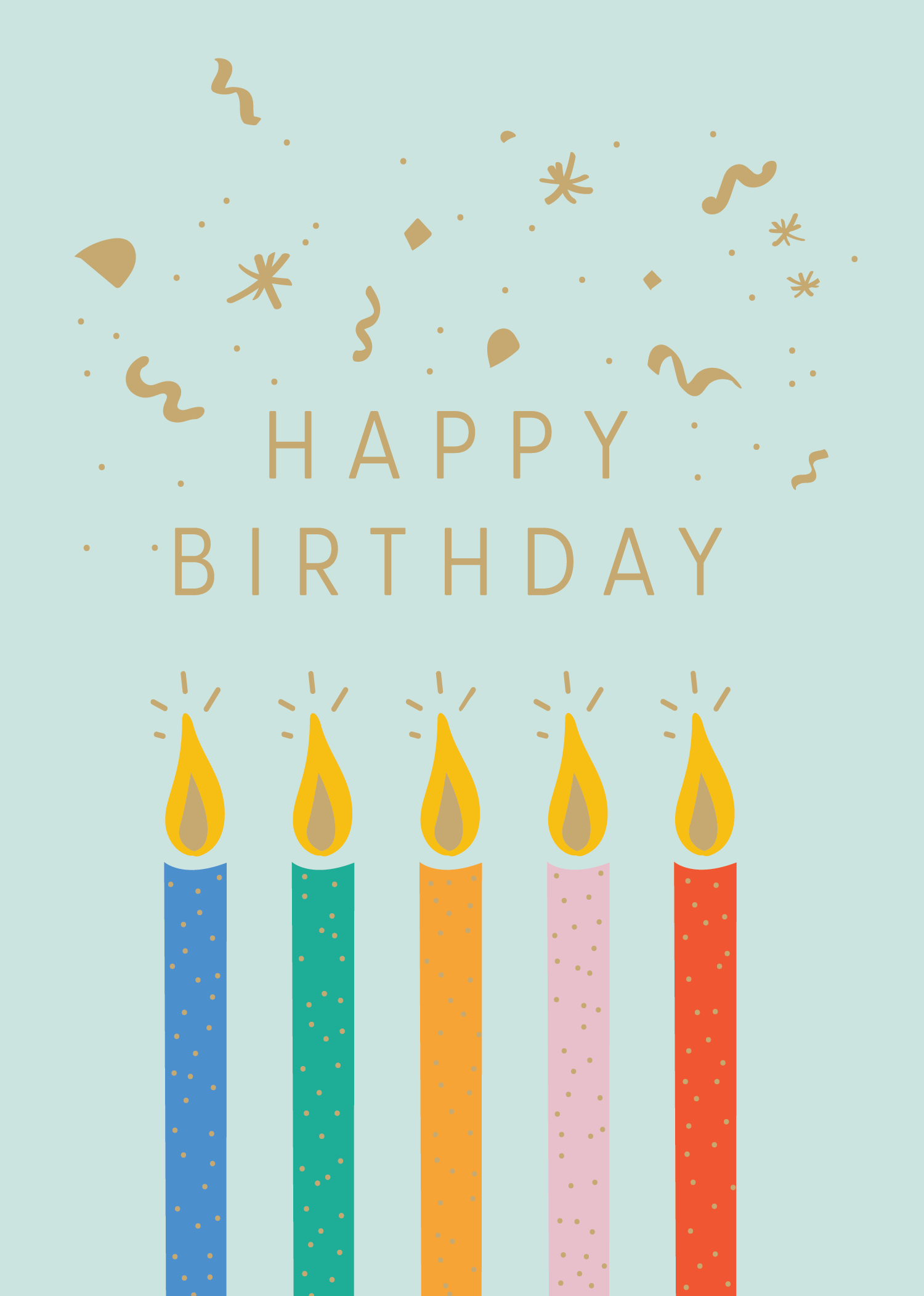 Greeting Card Hooray - Happy Birthday